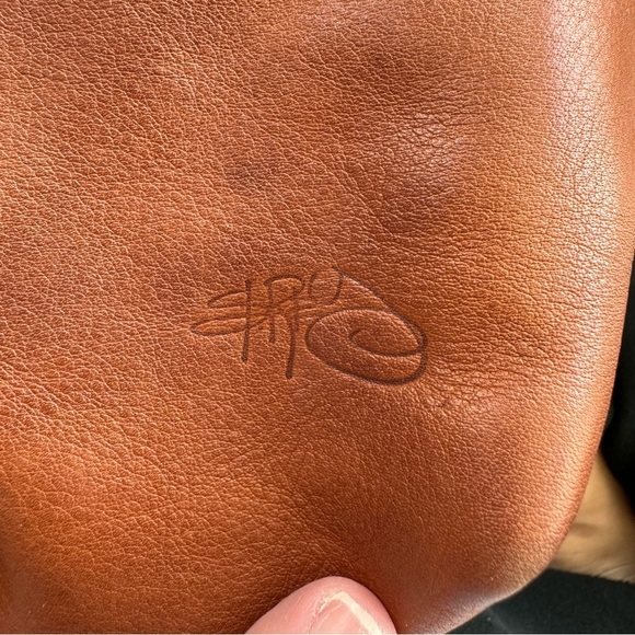 Strey Designs Leather Crossbody Bag • British Tan - Picture 2 of 10